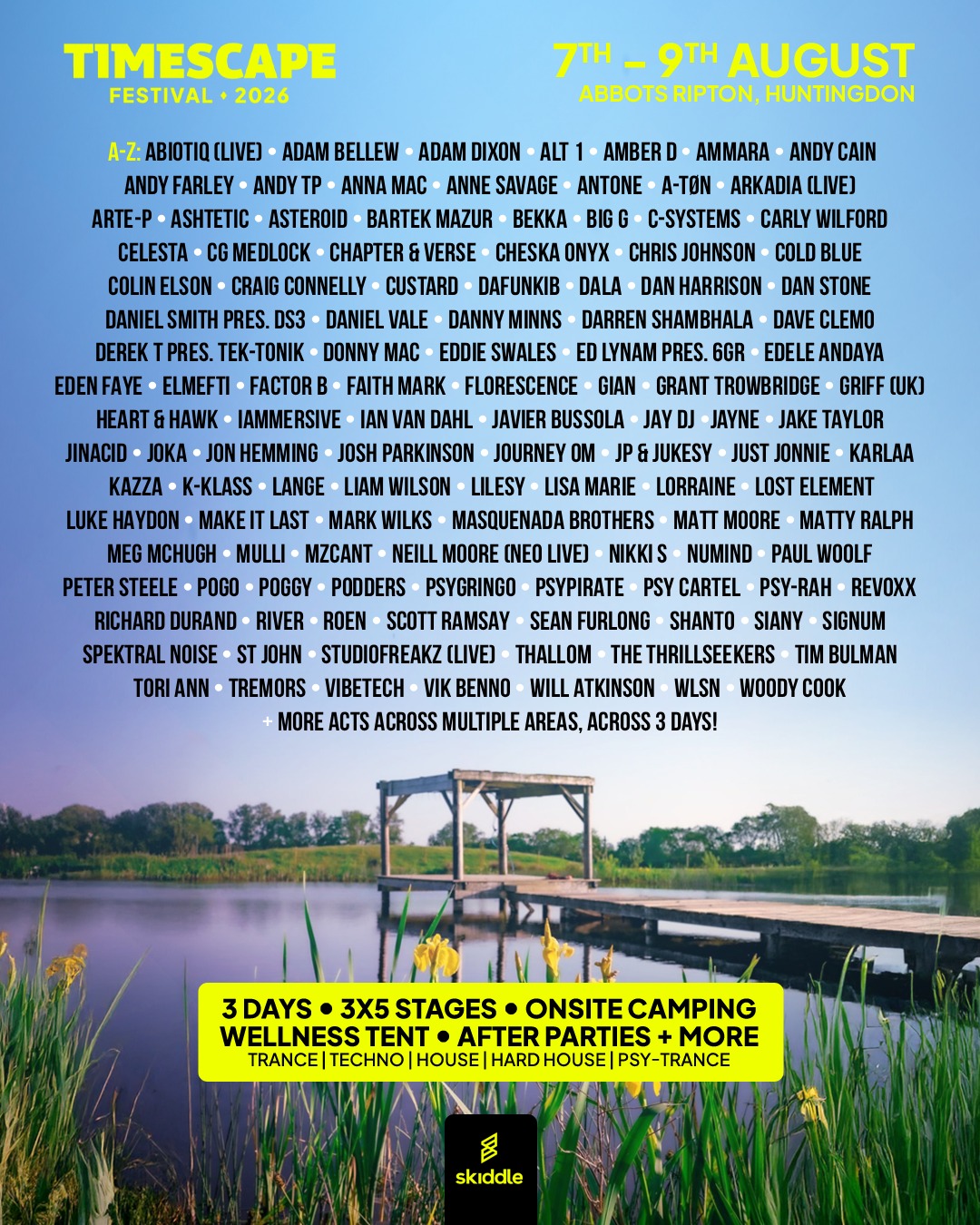 Timescape Festival 2026 Lineup Announcement