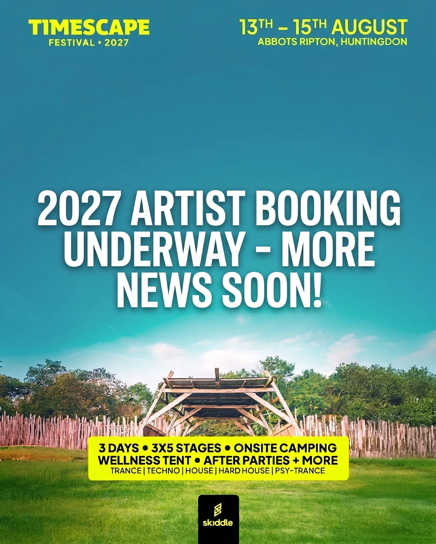 Timescape Festival 2027 Lineup Announcement